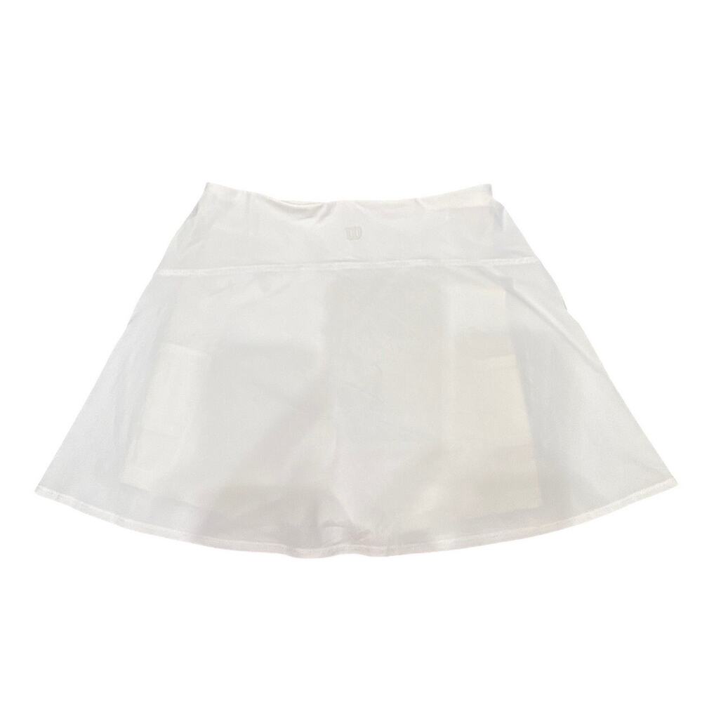 Wilson White W Club Tennis Skirt Size Medium NWT Athletic Skort - Picture 3 of 8